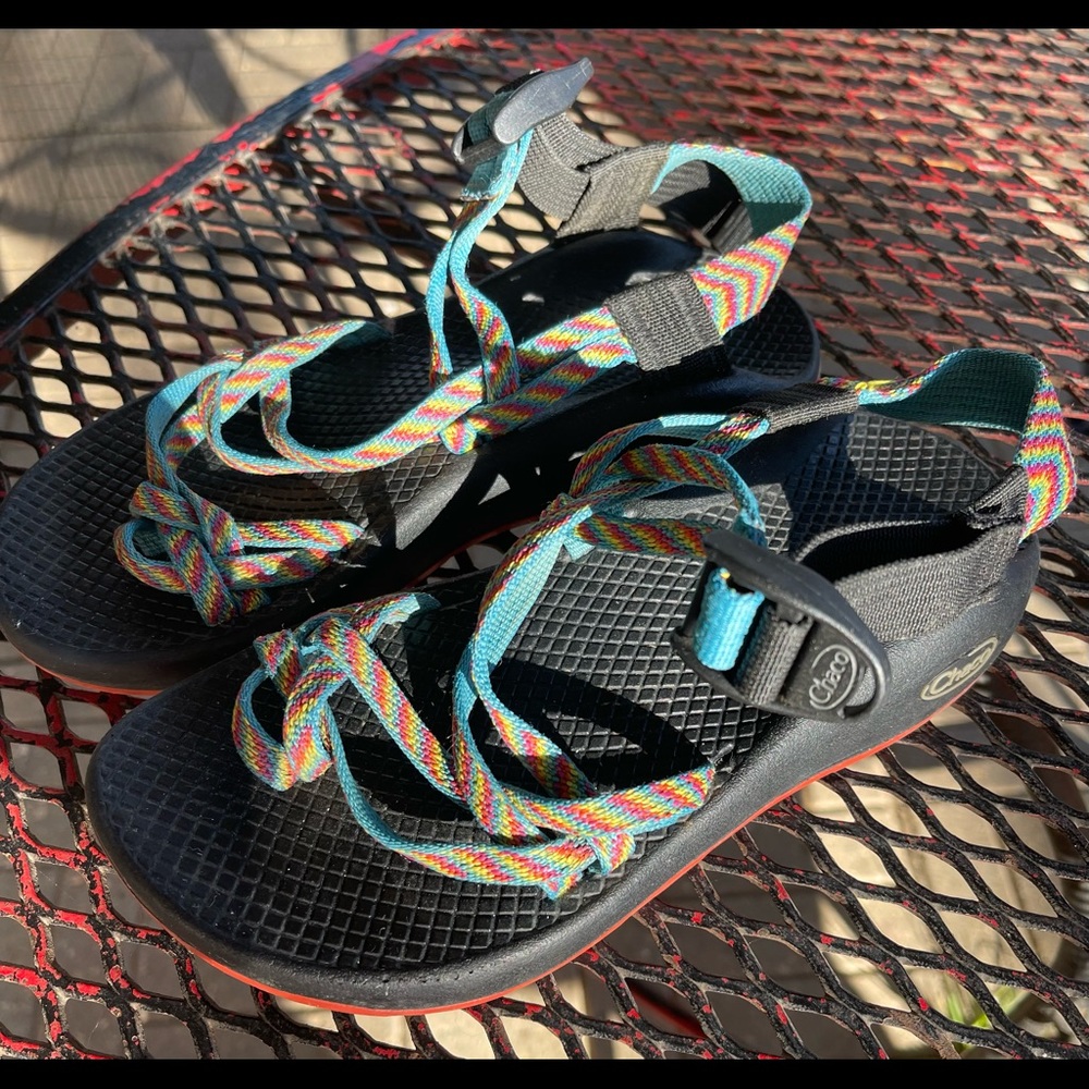 Chaco Women's ZX/2 Classic Sandals Rainbow Sz 5 colorful